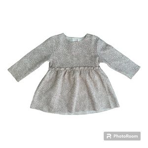 Zara BabyGirl Collection Holiday Long Sleeve Dress